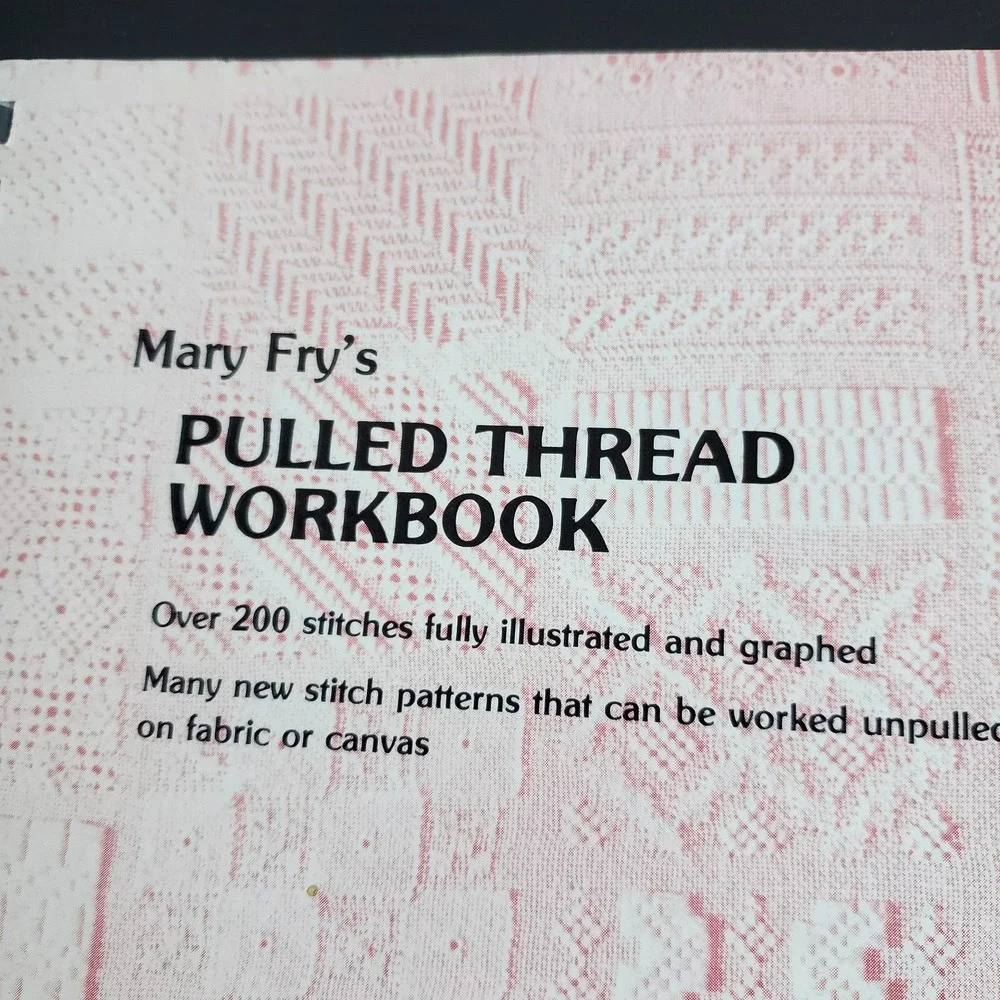 Mary Fry's Pulled Thread Workbook 1978 It's Ok to Sit on My Quilt Book Lot 2